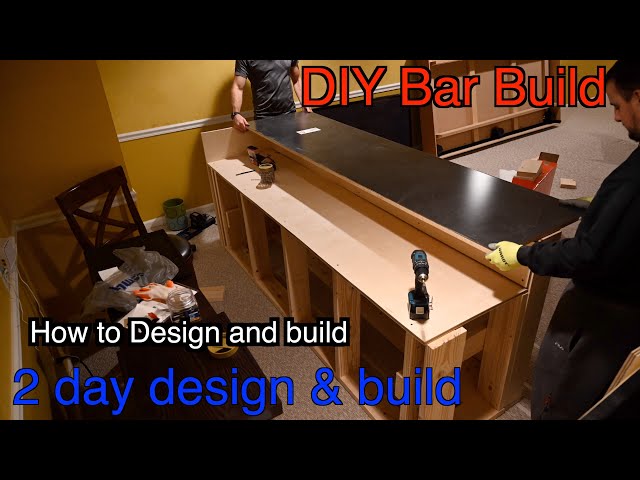 DIY bar in a cozy setting