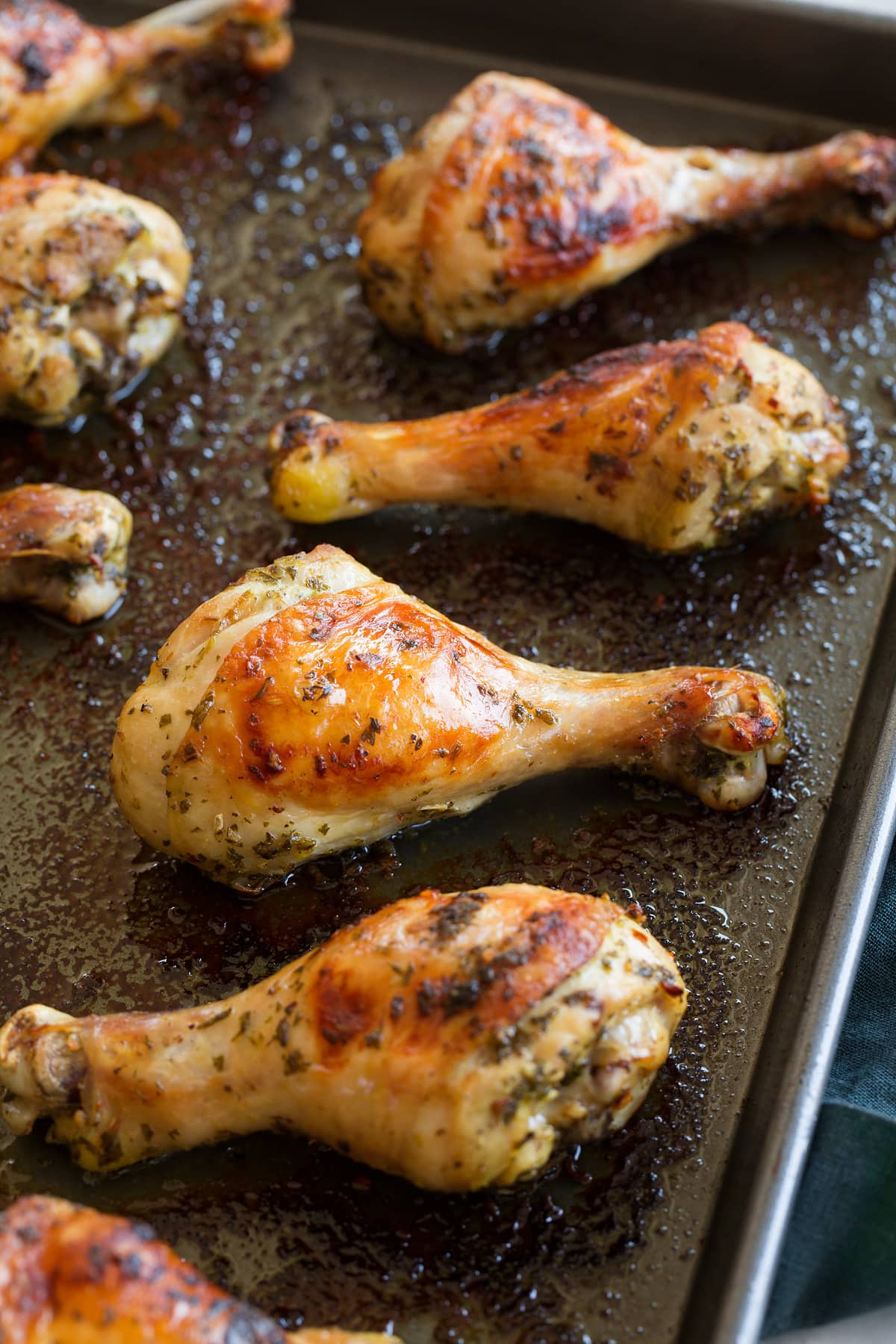 Baked chicken drumsticks at 400%