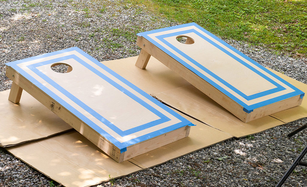 Cornhole Board Assembly Process