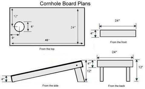 Finished Cornhole Boards Ready for Play