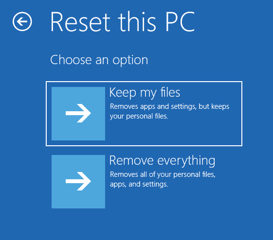 Factory Reset Laptop Steps