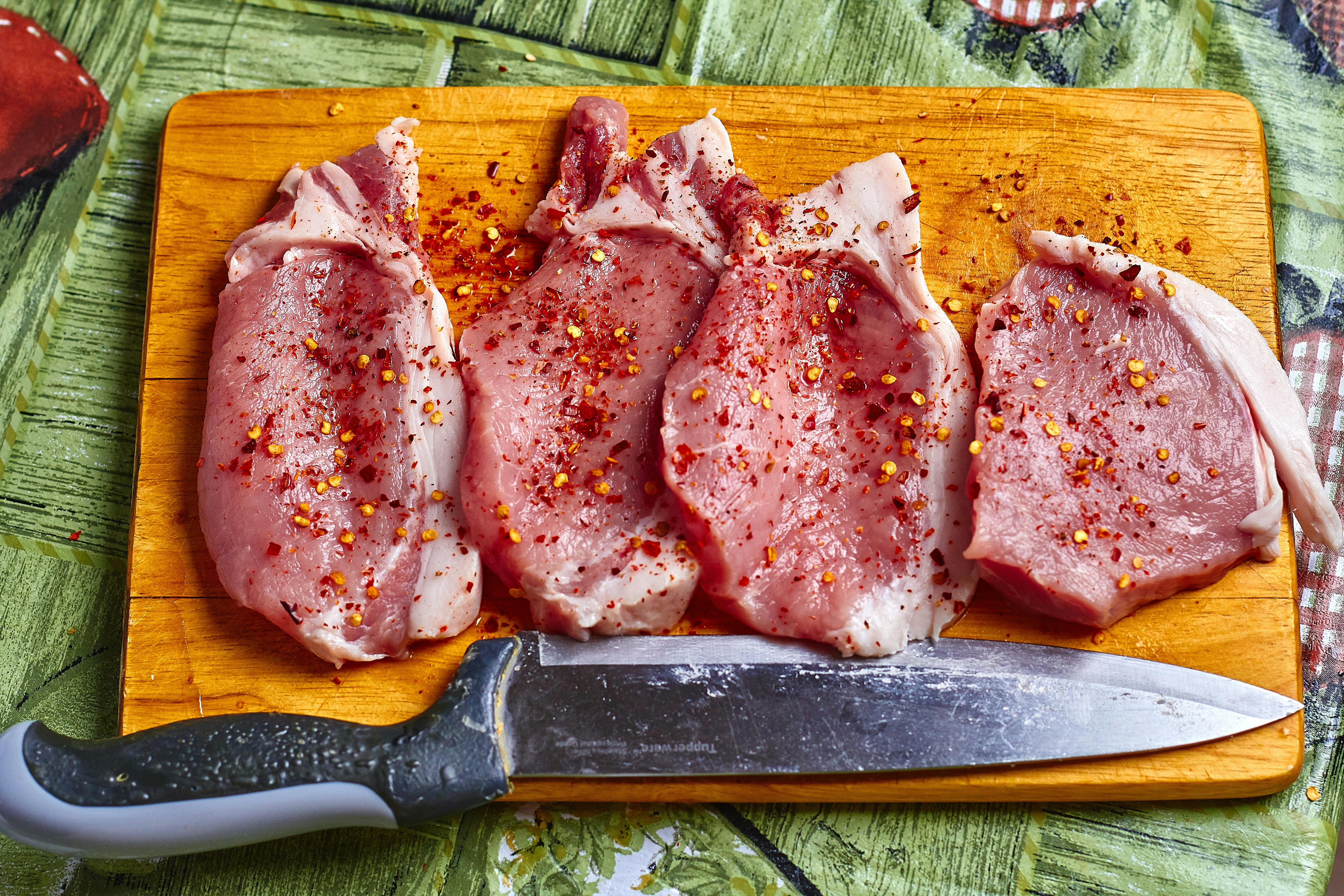 Stuffed Pork Chops with Garlic and Herbs